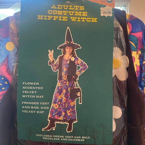 Unk Dresses Adult Costume Hippie Witch S 46 Nwt Poshmark